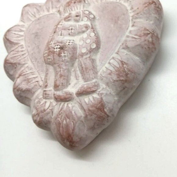 Isabel Bloom Hugging Heart 1998 Cement - Picture 4 of 6